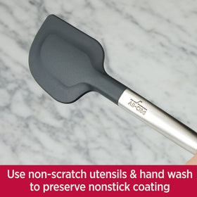 All-Clad Pro-Release pan dishwasher-safe for easy cleanup.