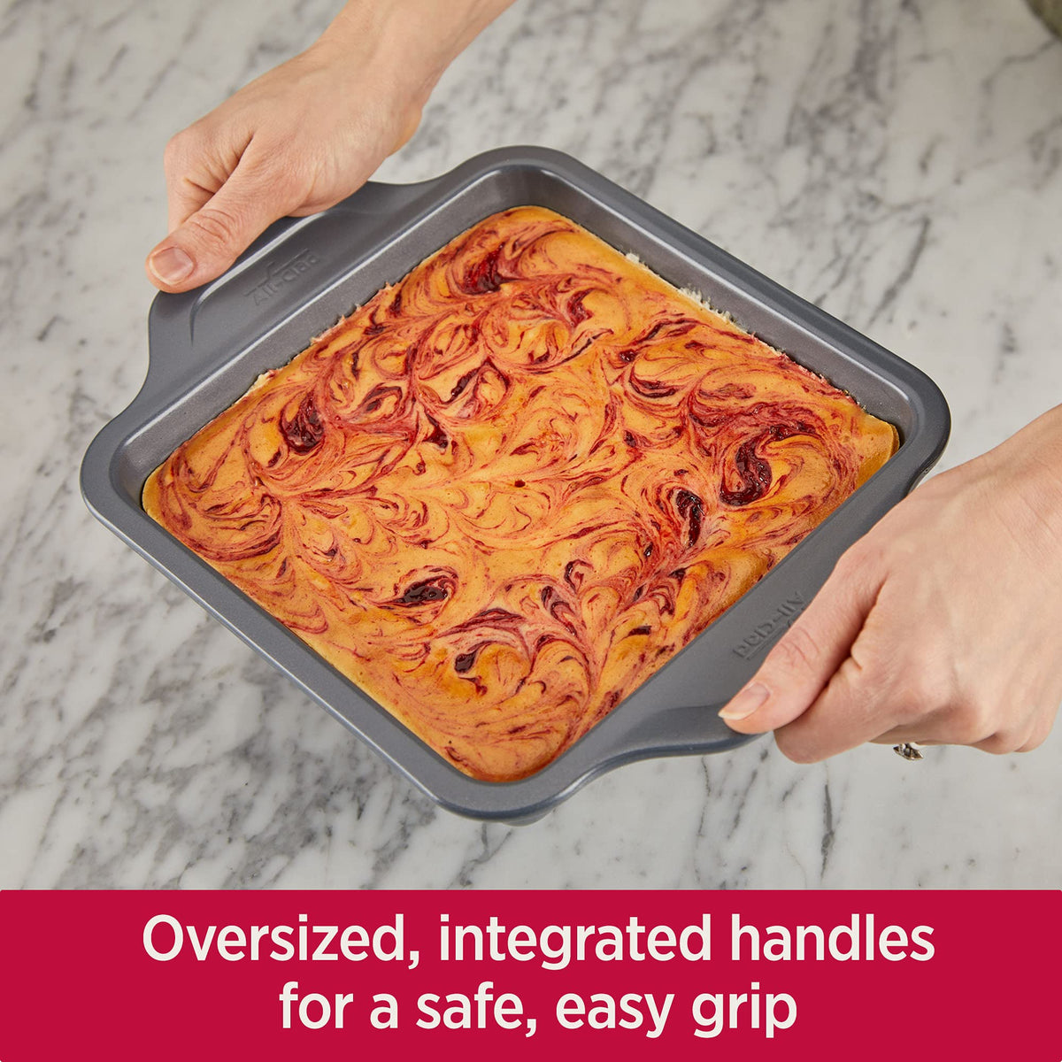 All-Clad Pro-Release bakeware backed by limited lifetime warranty.