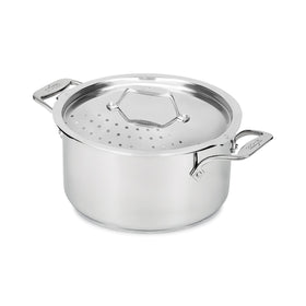 All-Clad Simply Strain 6-Quart Multipot with built-in straining lid for easy draining