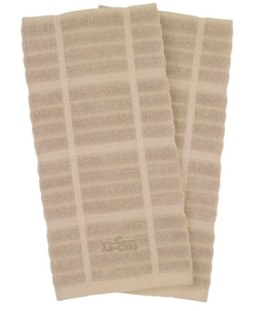 All-Clad towels absorb moisture quickly, ideal for drying dishes and glassware.