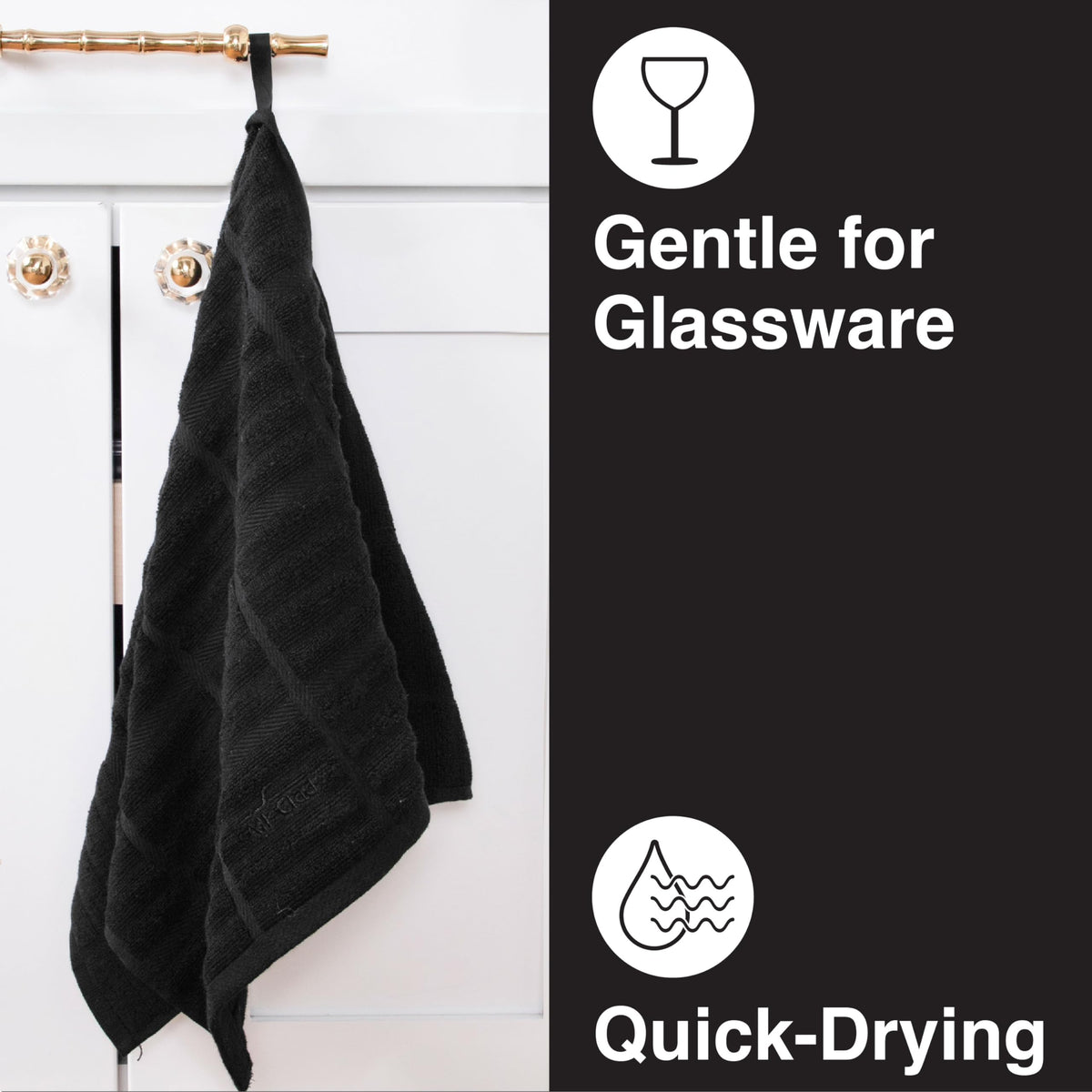Lint-free design keeps surfaces spotless after wiping and drying.