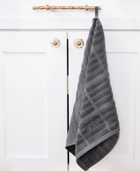 All-Clad Solid Kitchen Towels offer a soft texture gentle on glassware and surfaces.