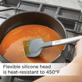 All-Clad mini jar scraper silicone head reaching tight spaces
