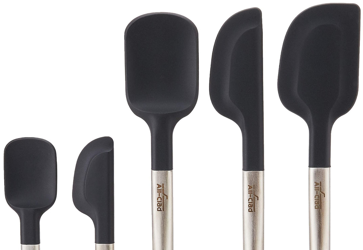 All-Clad spoonula silicone head for scooping and stirring delicate mixtures
