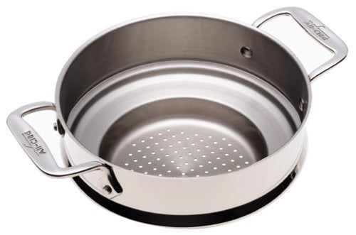 All-Clad stainless-steel steamer finish shines during daily kitchen use