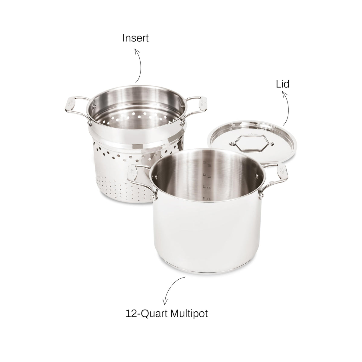 All-Clad stockpot works on induction and is oven safe.