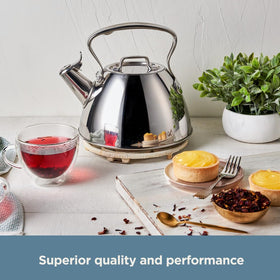 All-Clad polished stainless finish for easy cleaning and sleek look