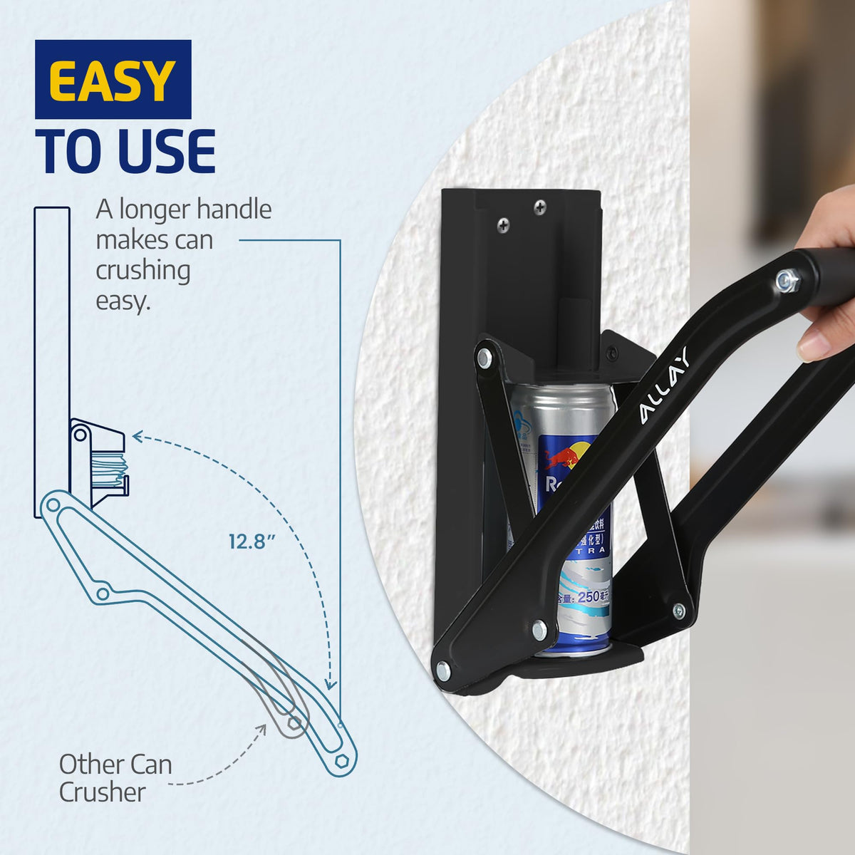 ALLAY heavy-duty aluminum body highlighting durable construction