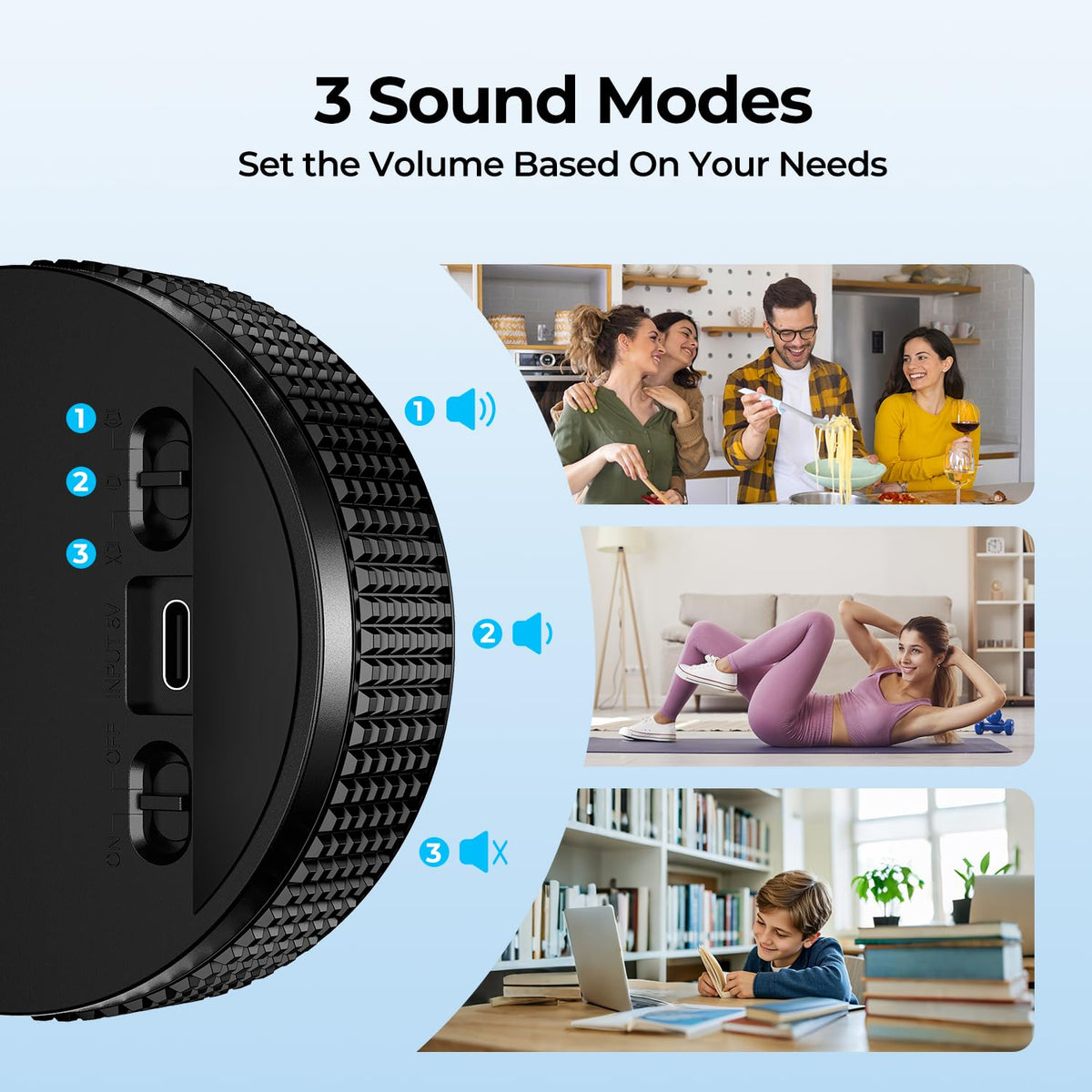 Intuitive rotating dial makes setting time fast and simple