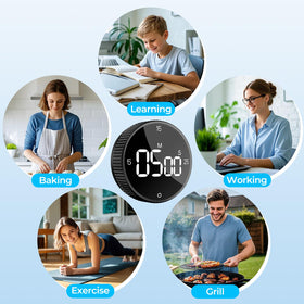 Adjustable volume options ensure audible alerts in busy kitchens