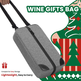 ALLCAMP Wine Bag includes a bottle stopper to preserve opened wine.