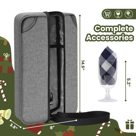 ALLCAMP Wine Bag includes compact glasses for on-the-go sipping.