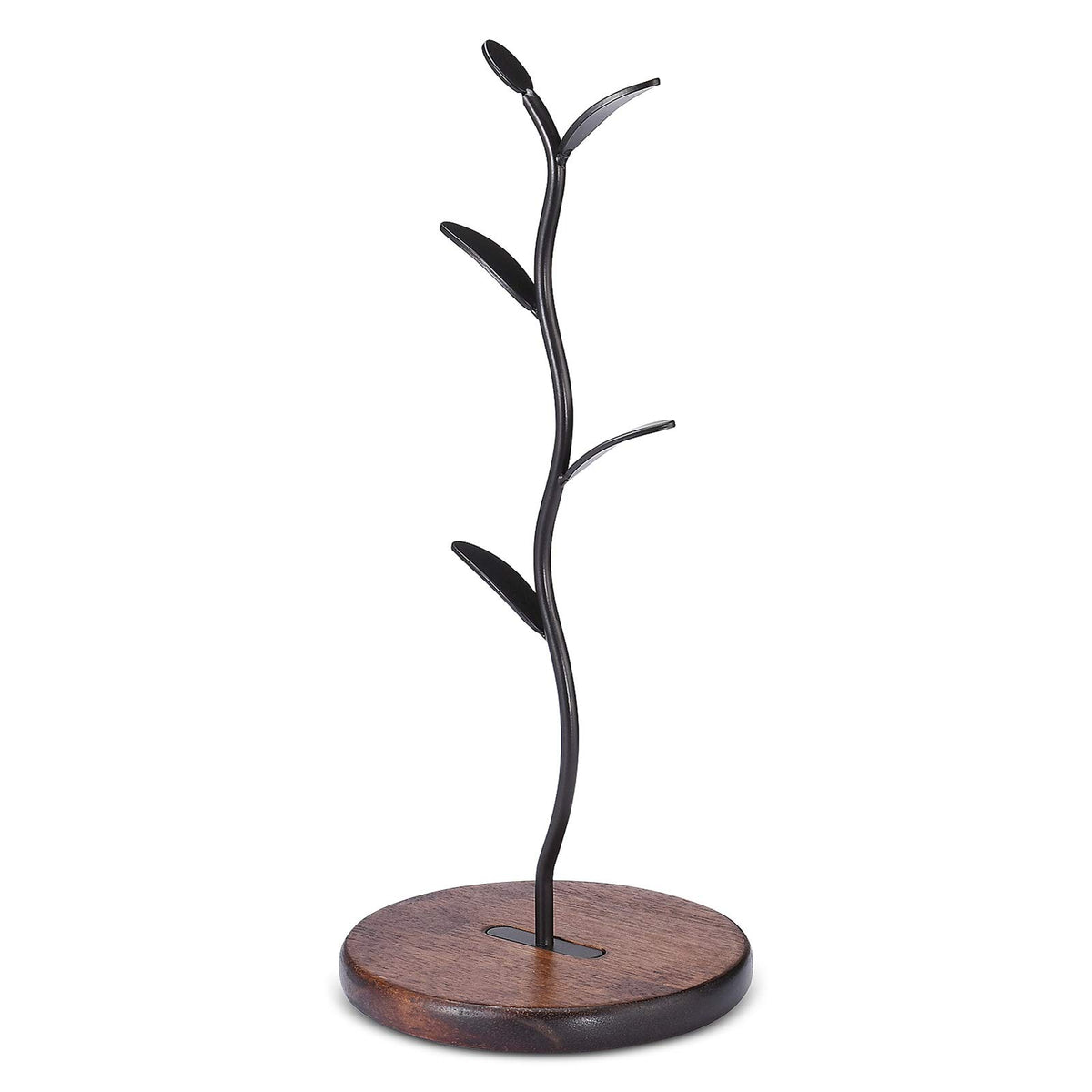 ALLCENER Mug Holder Tree with top-down view showing sturdy base and vertical mug storage.