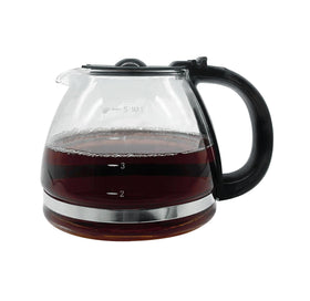 Allcup 5-cup carafe with black handle, ergonomic grip for comfortable pouring