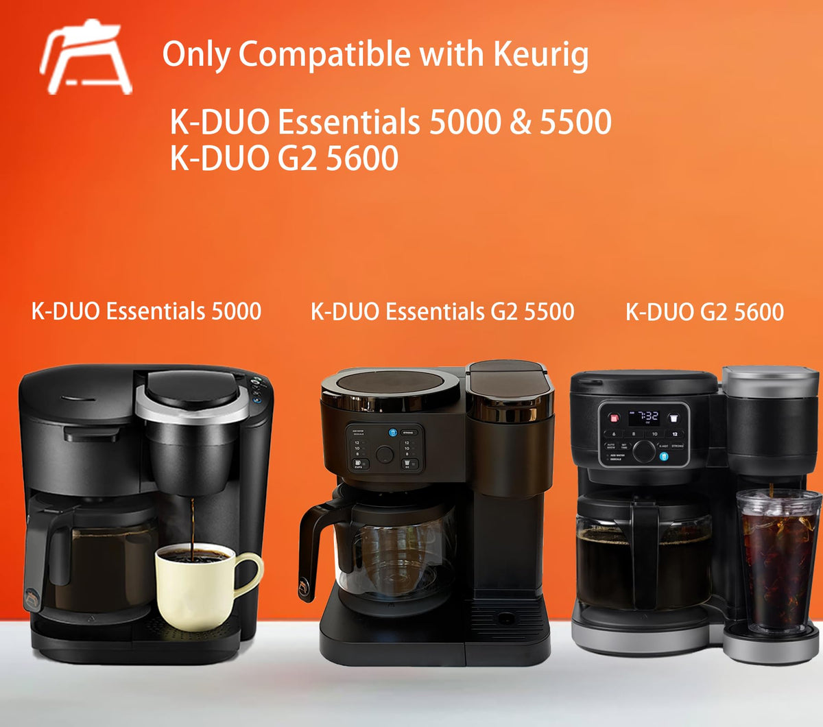 ALLCUP borosilicate glass carafe resists heat and cracking for everyday brewing.