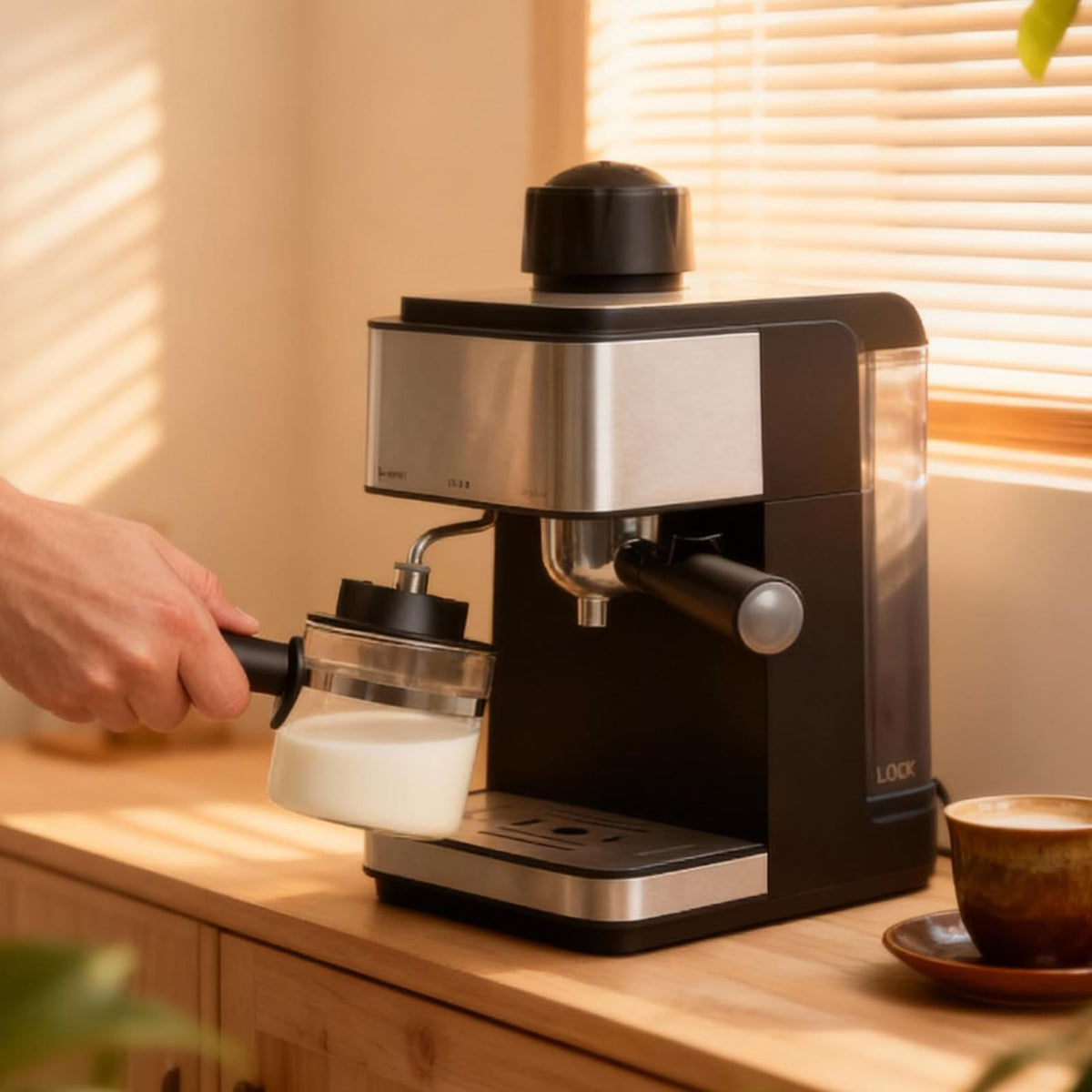 ALLCUP borosilicate glass construction resists heat for safe brewing.
