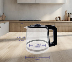 ALLCUP glass carafe compatible with RF100-CP for reliable brewing