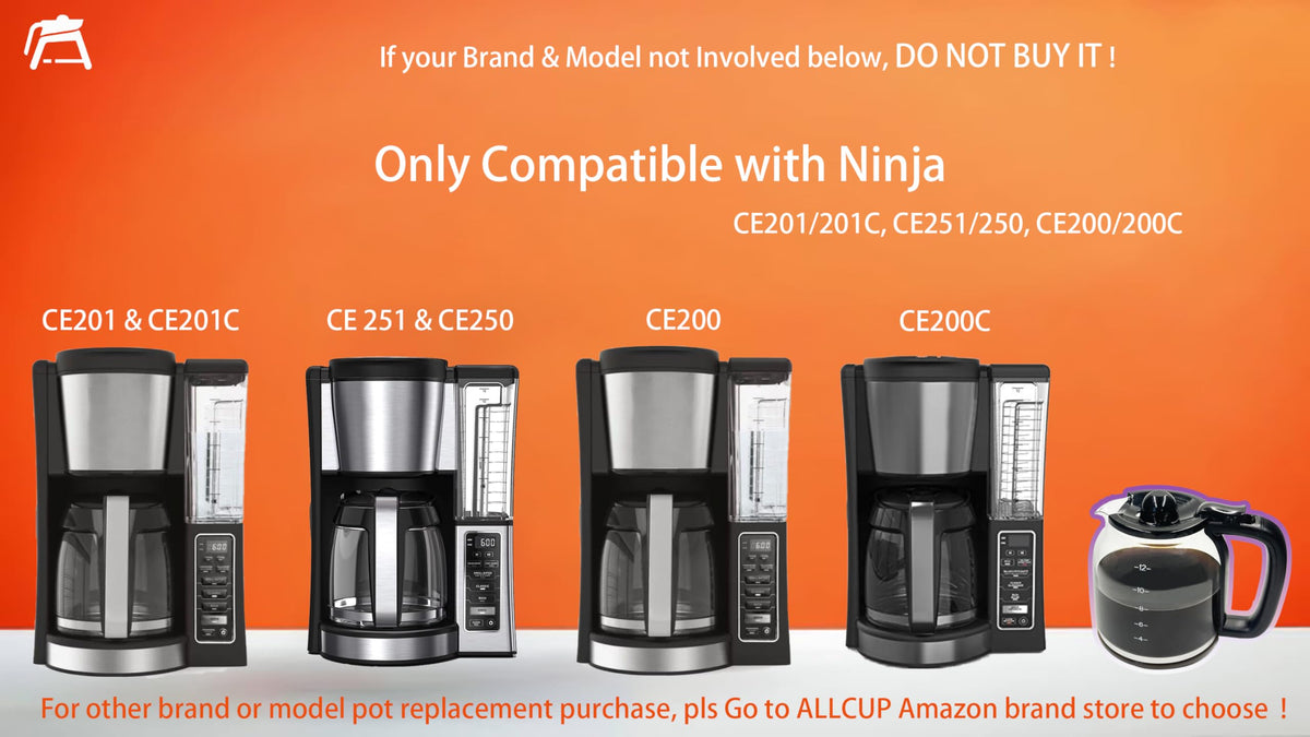 ALLCUP Ninja carafe borosilicate glass withstands heat for daily use.