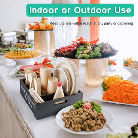 ALELION dispenser with handles facilitates effortless transport to parties.