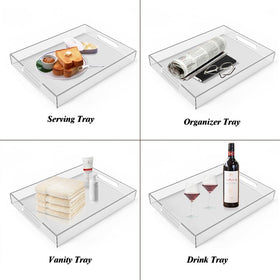 Allhercom 5mm thick acrylic tray delivers durable, sturdy support.