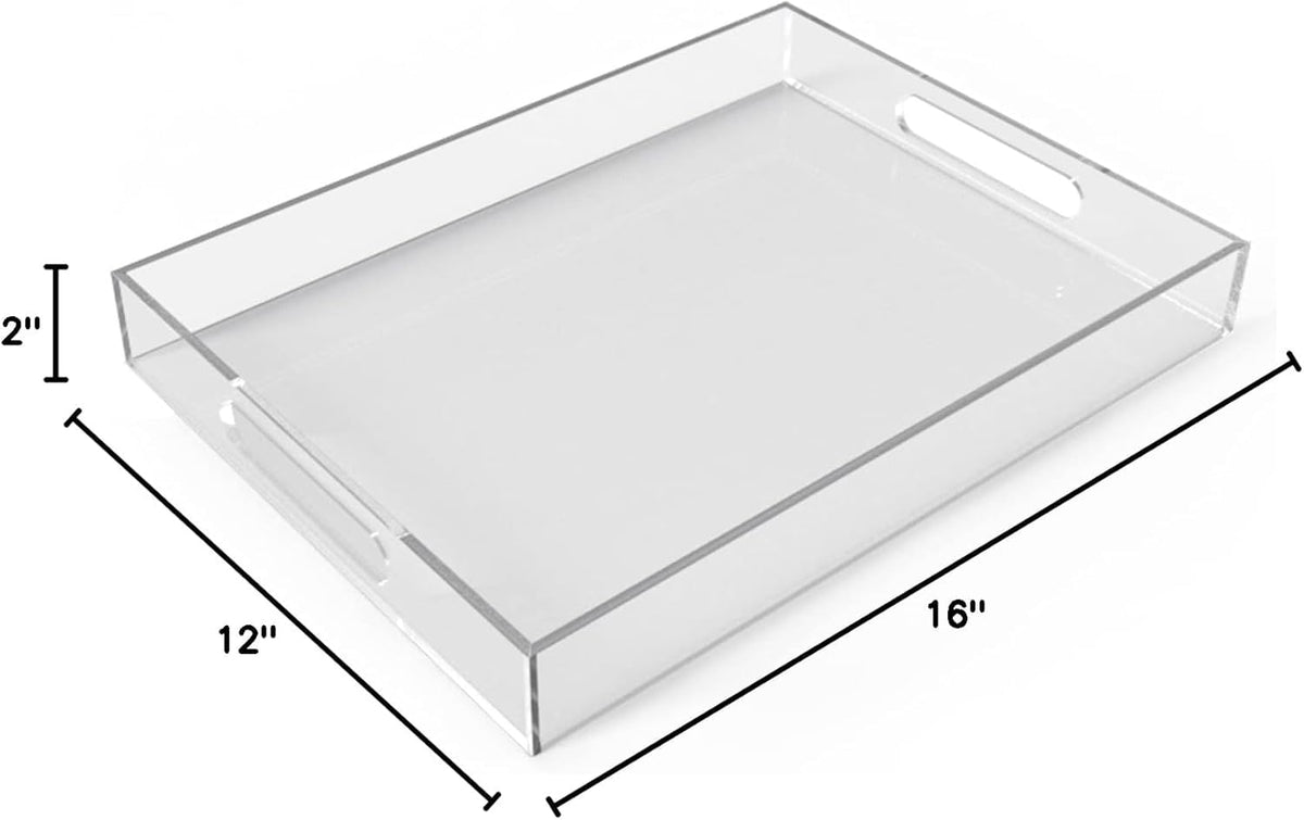 Allhercom modern simple appearance tray blends with any decor.