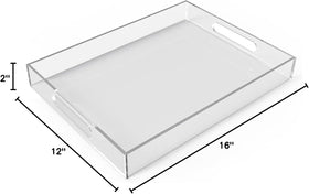 Allhercom modern simple appearance tray blends with any decor.