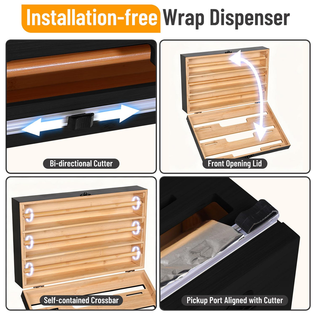 Allinside label stickers help customize storage of wraps.