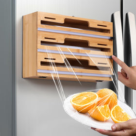 Allinside magnetic wrap dispenser front view for easy one-handed access