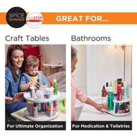 Allstar Innovations Spice Spinner kitchen use keeps spices reachable on counters.