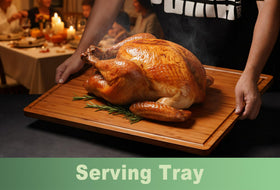 Allsum cutting board used as stove cover to protect countertops.