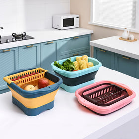 Alltiett camping RV basin setup ready for outdoor kitchen use