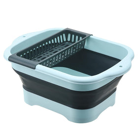 Alltiett collapsible dish basin extended showing large wash area for camping use