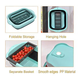Alltiett collapsible dish basin folded compactly for storage in RVs