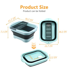 Alltiett dish basin capacity 11.28L with sturdy handles and legs