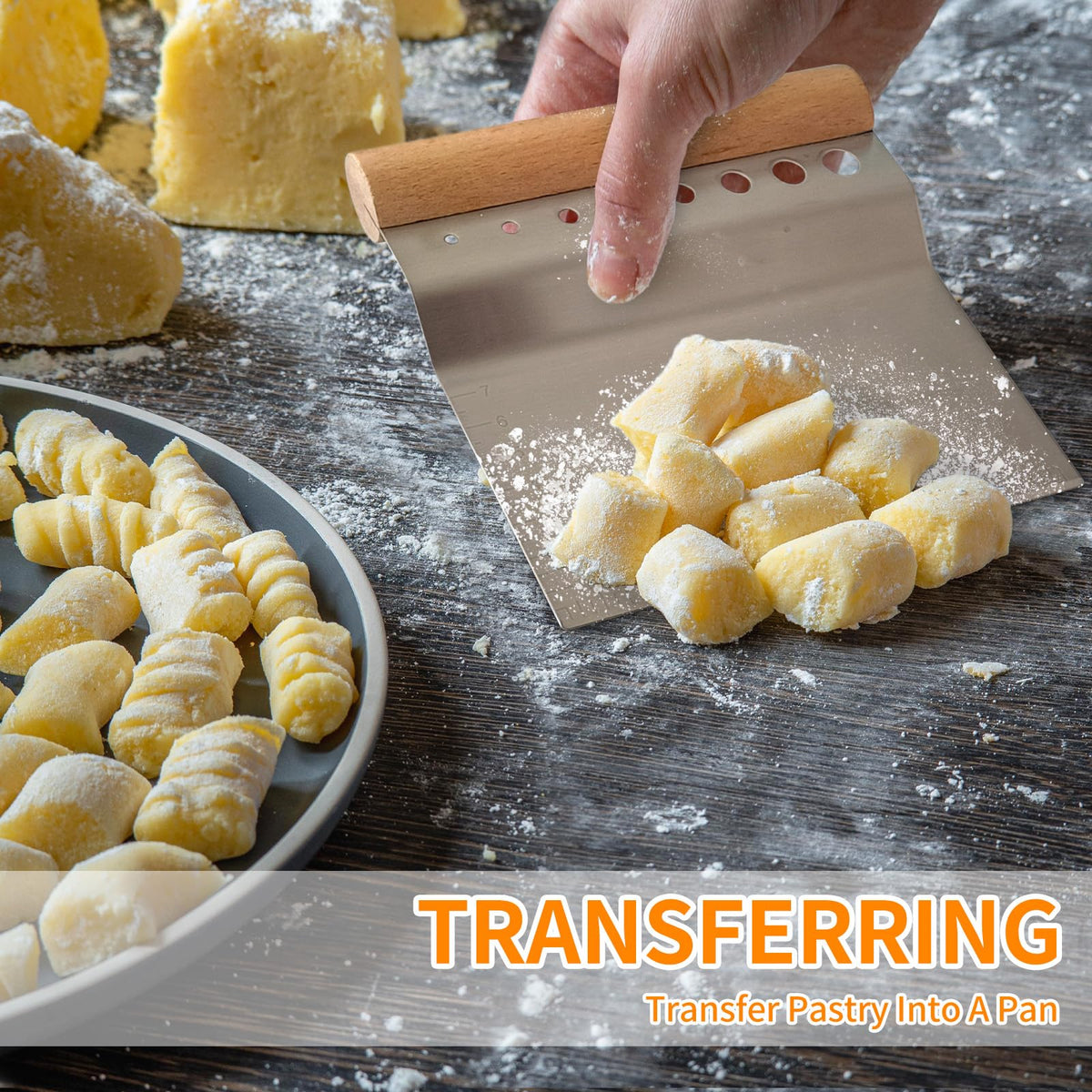 ALLTOP scale ruler helps portion dough and plan recipes