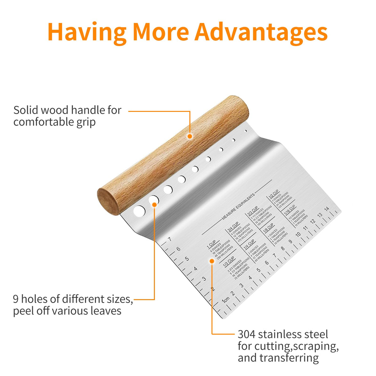 ALLTOP multipurpose scraper doubles as dough spatula and cake decor smoother
