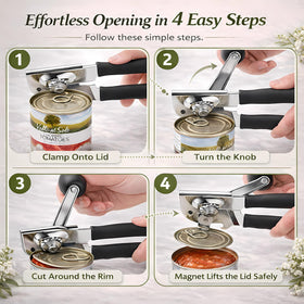 ALLVANA opener handles large cans with stable, reliable performance.