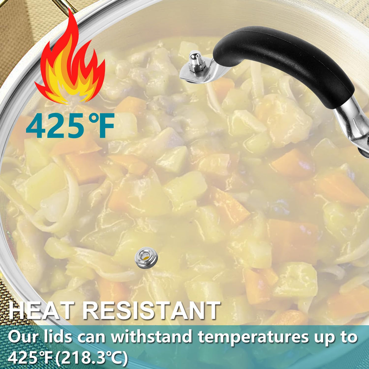 ALLWIN 12-inch lid is dishwasher-safe for quick, hassle-free cleanup