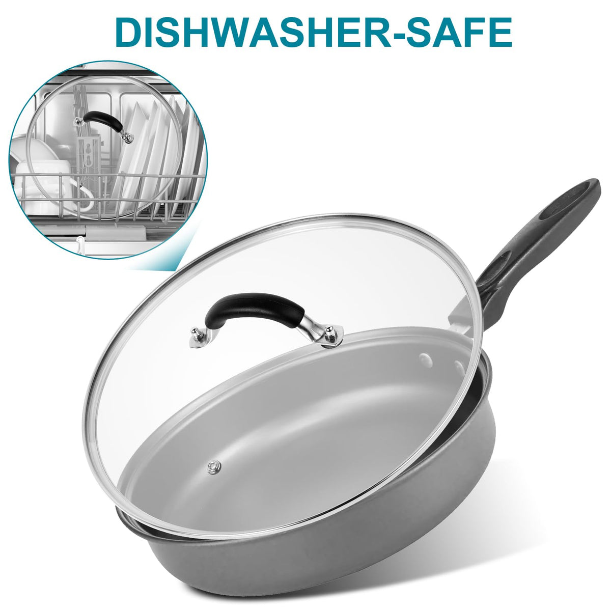ALLWIN 12-inch lid is oven-safe up to 220°C for versatile cooking
