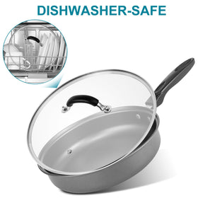 ALLWIN 12-inch lid is oven-safe up to 220°C for versatile cooking