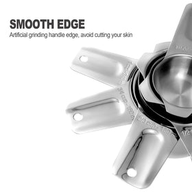 ALLWIN-HOUSEWARE W engraved US and metric markings for precise ingredient measurement.