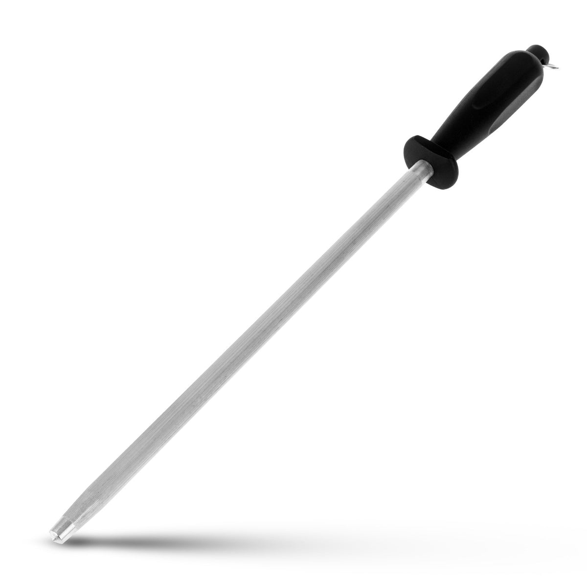 ALLWIN-HOUSEWARE W knife sharpening steel 12-inch realigns edges for smoother cuts.