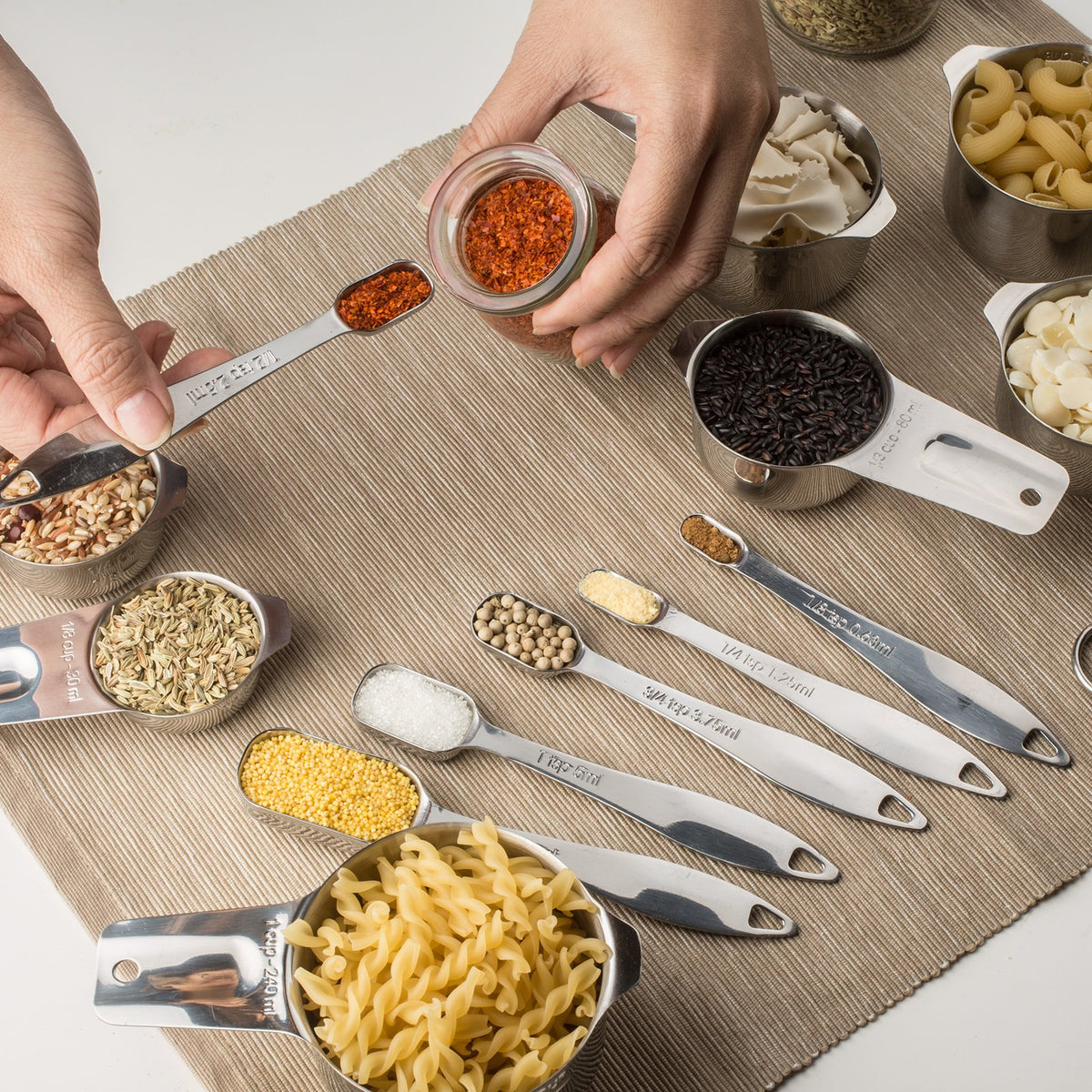 ALLWIN-HOUSEWARE W space-saving nesting helps reduce drawer clutter for organized kitchens.