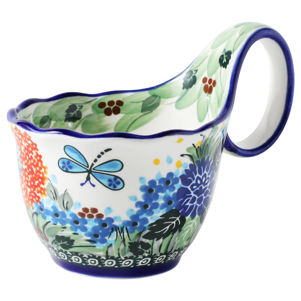 ALMA 2025 decorative soup bowl with loop handle for elegant serving