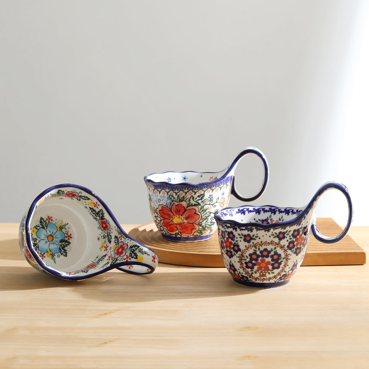 ALMA handpainted soup bowl decorative-mug adds artistic flair to meals