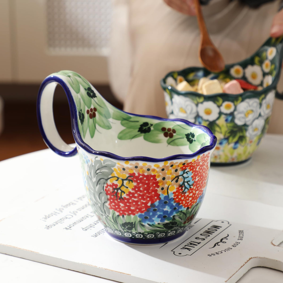 ALMA large ceramic bowl is microwave-safe for quick reheating