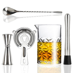 Almagic 24 oz crystal mixing glass for precise stirred cocktails at home