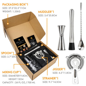 Almagic stainless steel jiggers for accurate 2 oz and 1 oz pours