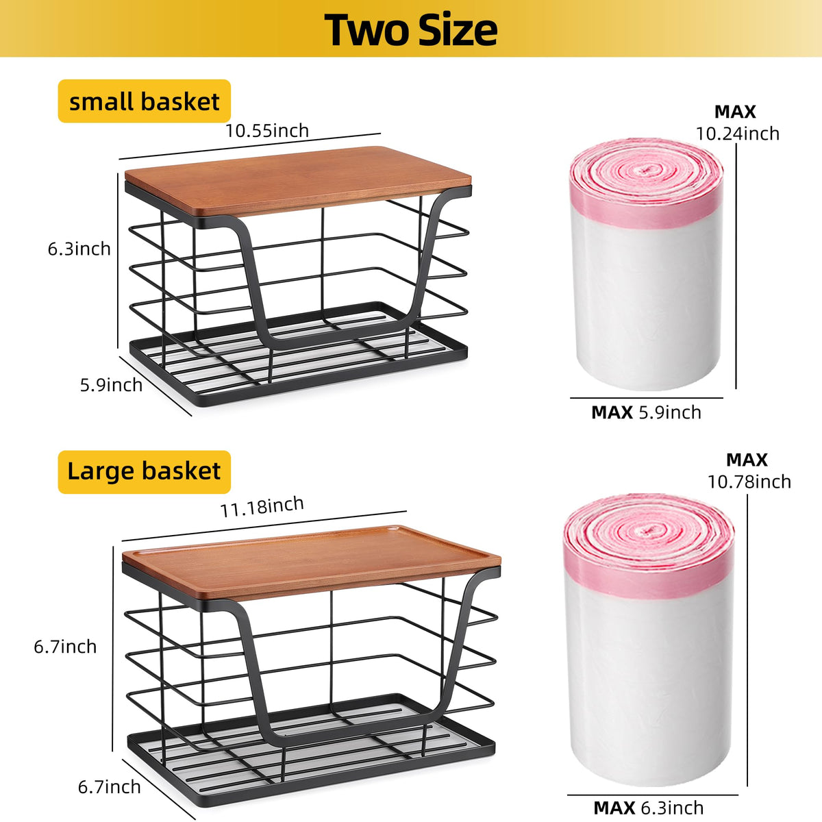 ALOCEO stainless steel bin with bamboo top shows sturdy construction