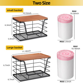 ALOCEO stainless steel bin with bamboo top shows sturdy construction